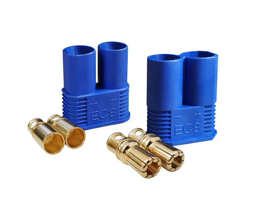 EC8 Gold-Plated Male/Female 8mm Bullet Banana Plug Connector