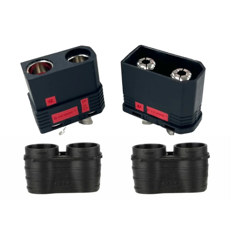 QS8 Nickle Connector Black Antispark Connector High current connector Male And Female