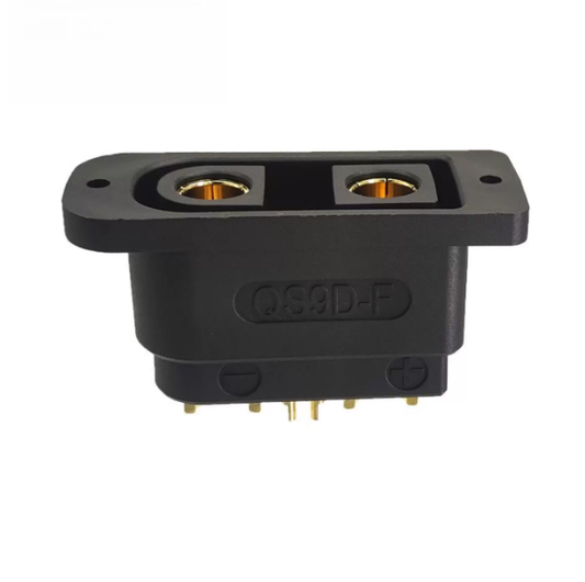 QS9D-F 4P Connector Black Hig Current Anti spark Connector Female QIUSHANG