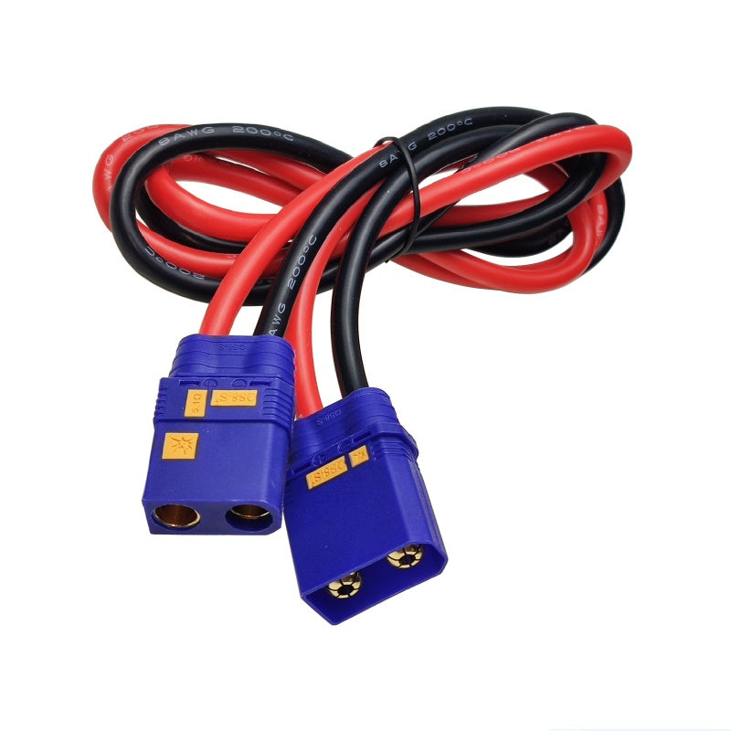 Fireproof plug QS8-S+ plug male and female extension cord blue extension mold drone battery power extension cord