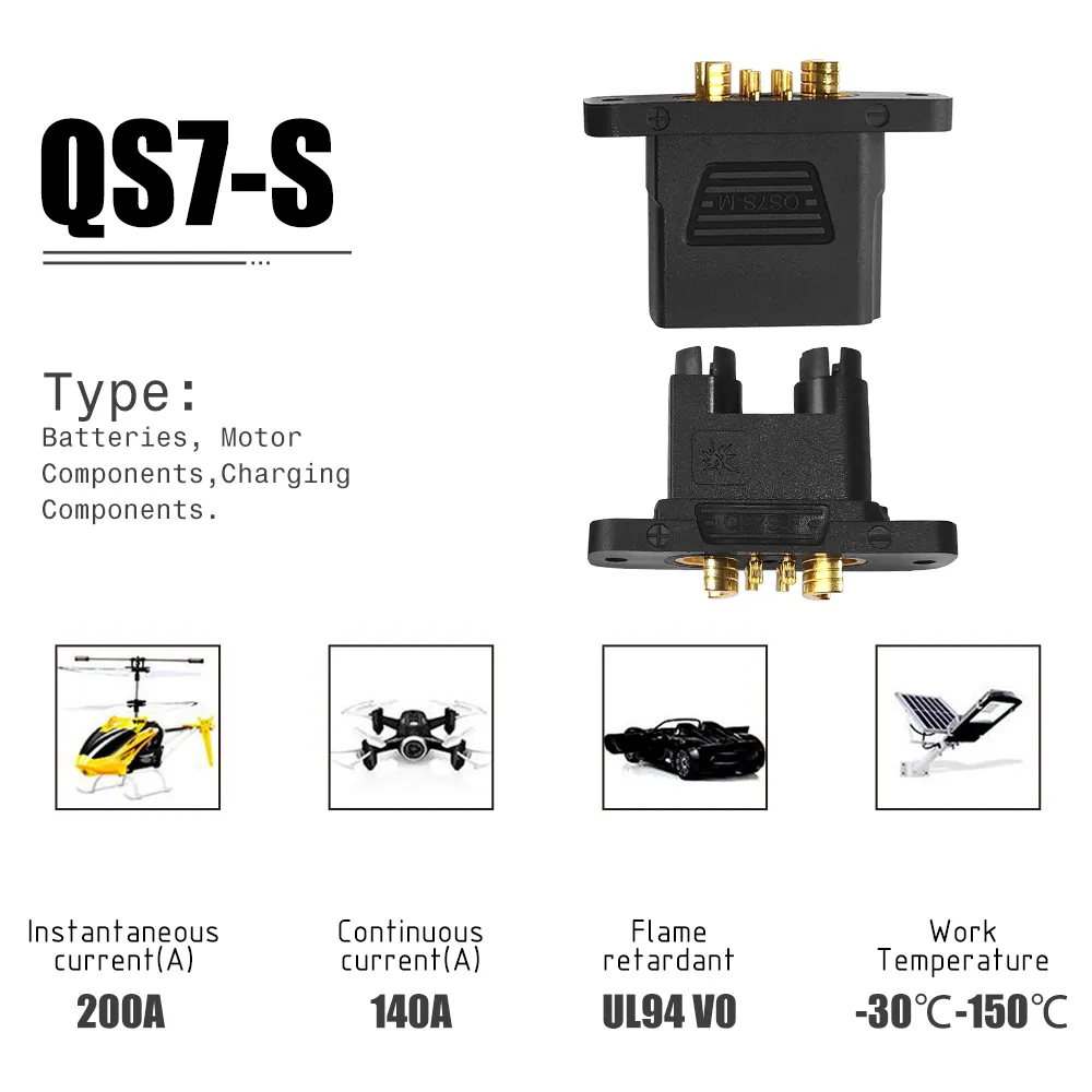 QS7-S Connector For Electric bicycle electric motor car Energy storage battery UAV Drone airplane