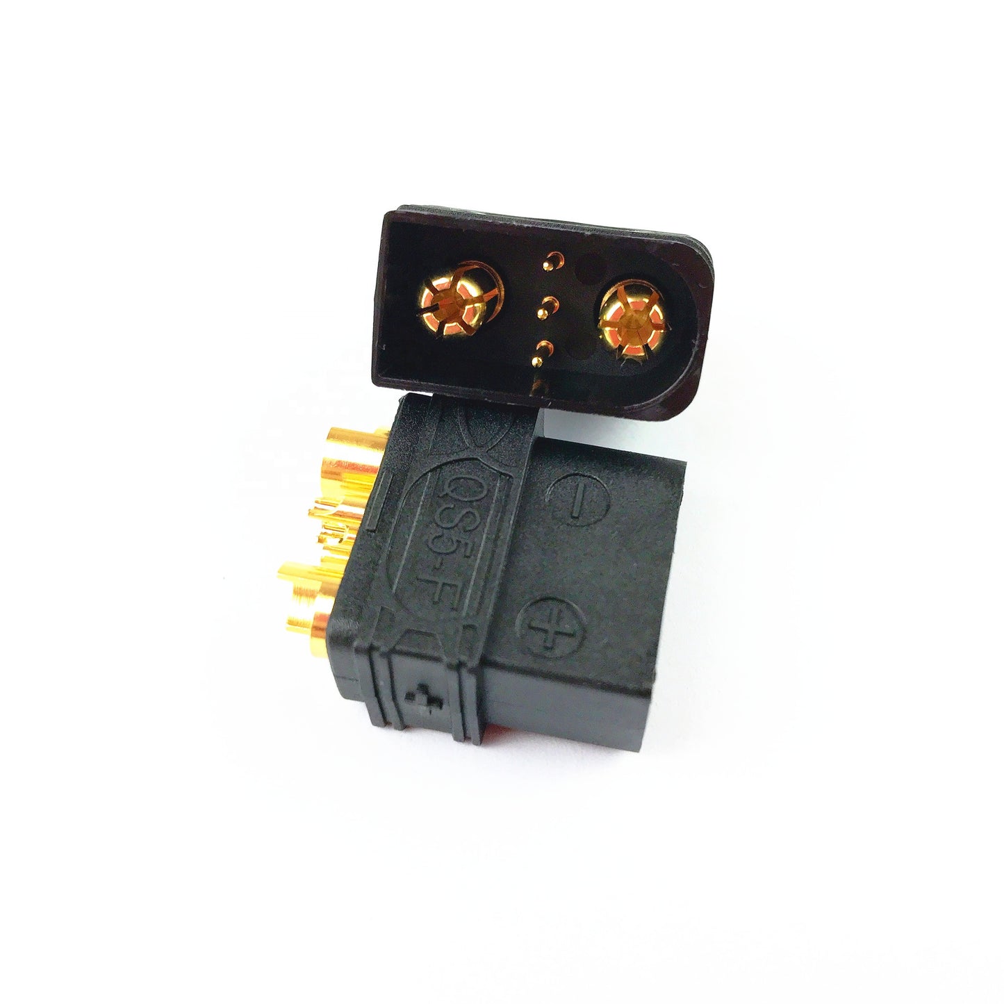 QS5 High Current 60A Battery Plug 5mm Gold Plated Bullet Connector with 3P Signal Pin for RC Cars