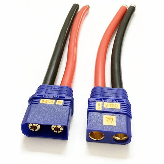 QS8-S Antispark High Current Connector Series Cable Blue